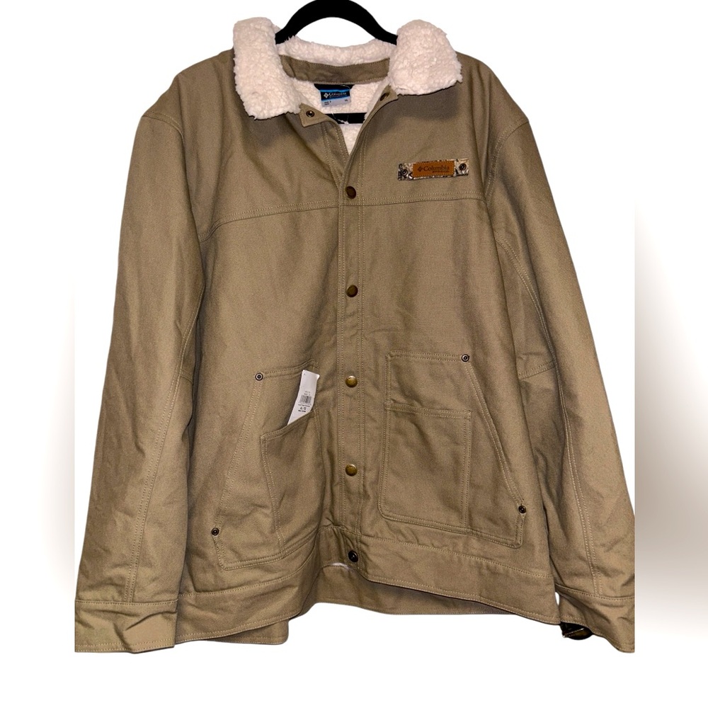 Columbia NWT Roughtail Sherpa Lined Field Jacket Sz XL